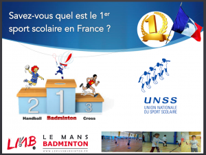 Badminton sport scolaire